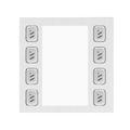 Futura digital 8 nyomógombos modul VDT-821-es sorozat